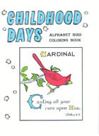Childhood Days Alphabet Bird Coloring Books (Aunt Mabel)