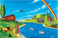 Adam and Eve and Noahs Ark - #1204 large 12 figures
