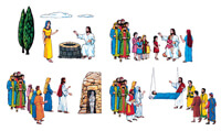 Story of Jesus - #1203 - large 12 figures
