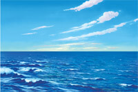 Water & Sky Background - small unmounted #4041