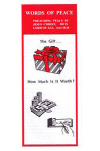 Tract: WOP Gift...How Much Is It Worth? (100 pkg)