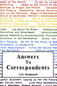 Answers to Correspondents