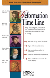 Pamphlet: Reformation Time Line