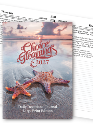 2027 Choice Gleanings Calendar LARGE PRINT JOURNAL