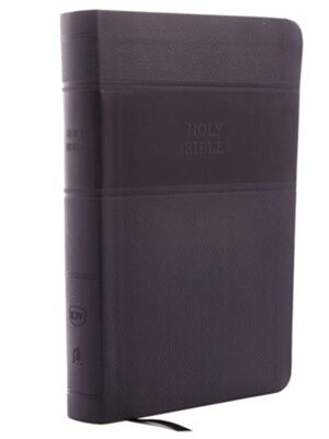 KJV Personal Size Reference Bible Giant Print, Leather-Look, Black, Indexed