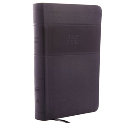 KJV Personal Size Reference Bible Giant Print, Leather-Look, Black, Indexed