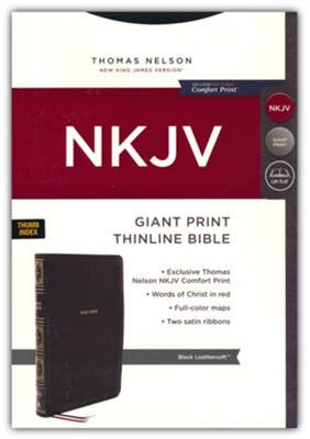 NKJV Giant-Print Thinline Bible, Comfort Print (Indexed)